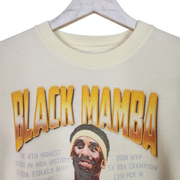 Kobe Bryant Shirt Mens Medium Butter Yellow BLACK MAMBA Tee NBA MVP Mpls 8 Laker - Picture 3 of 9